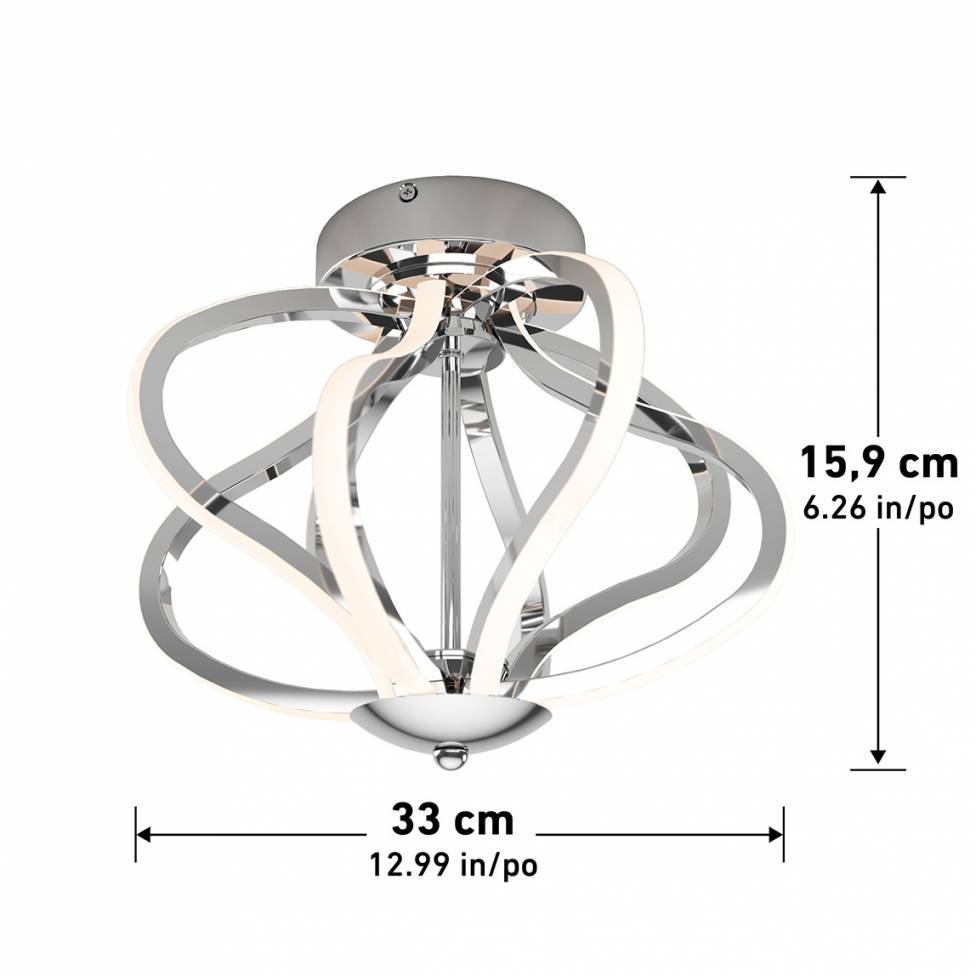 Meridian LED Flush Mount Chrome