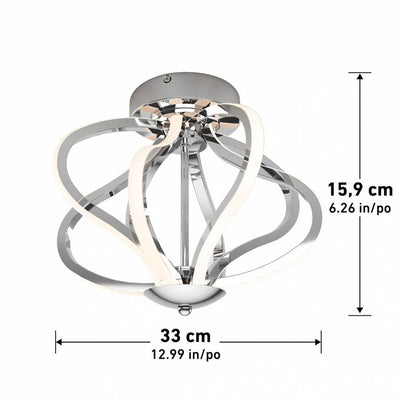 Meridian LED Flush Mount Chrome