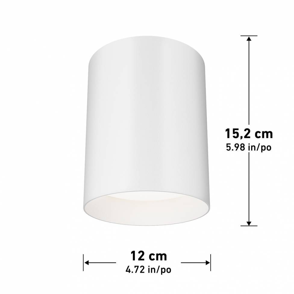 Radius Integrated LED Flush Mount Light 3CCT White