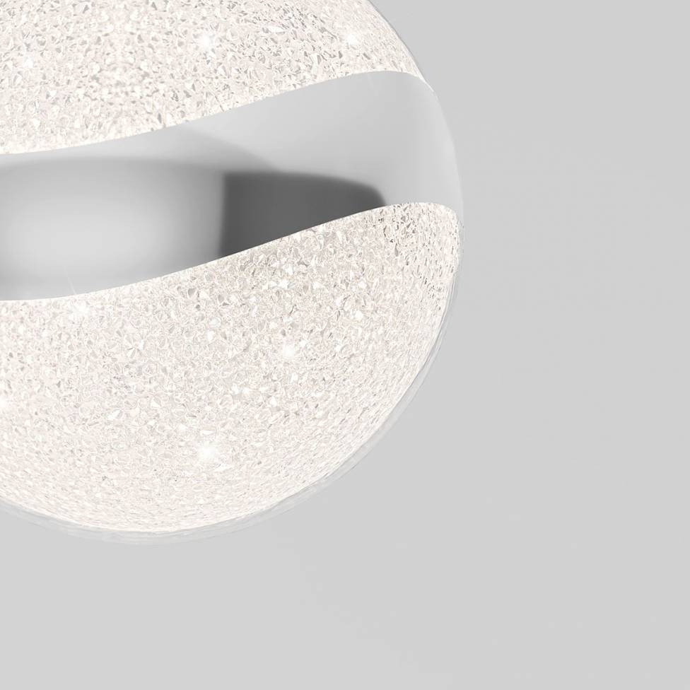 Wavey Ball Integrated LED Pendant Light