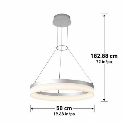 Optical 3 CCT LED Pendant Light Silver