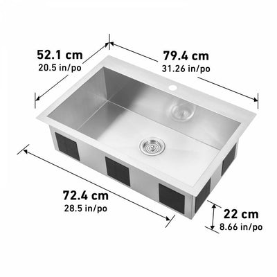 Prime Single Bowl Stainless Steel Sink